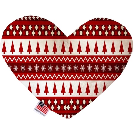 Mirage Pet Products Red Classic Christmas Canvas Heart Dog Toy 8 in. 1310-CTYHT8